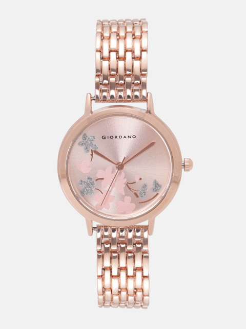 GIORDANO Women Rose Gold-Toned Analogue Watch C2164-22 
GIORDANO Women Rose Gold-Toned Analogue Watch C2164-22