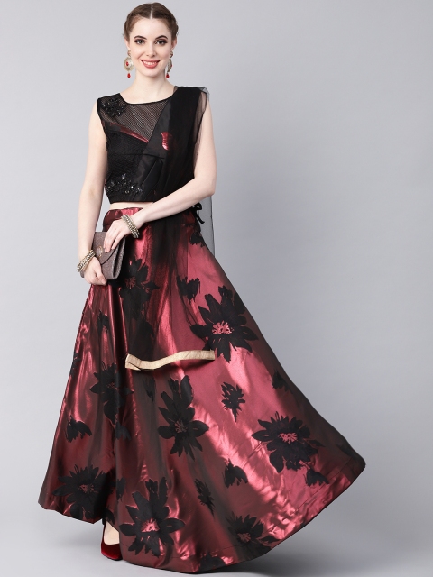 Chhabra 555 Women Black & Rust Red Self-Design Made to Measure Lehenga Choli with Dupatta
Chhabra 555 Women Black & Rust Red Self-Design Made to Measure Lehenga Choli with Dupatta