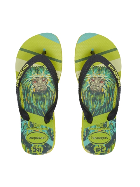Havaianas Men Yellow Printed Thong Flip-Flops