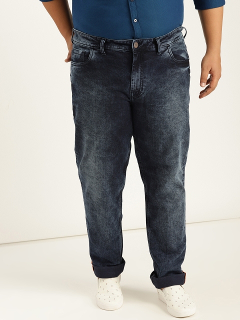 Sztori Plus Size Men Navy Slim Tapered Fit Mid-Rise Clean Look Stretchable Jeans, Navy blue
Sztori Plus Size Men Navy Slim Tapered Fit Mid-Rise Clean Look Stretchable Jeans, Navy blue