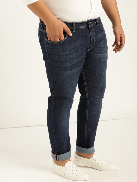 Sztori Plus Size Men Navy Skinny Fit Mid-Rise Clean Look Stretchable Jeans, Navy blue
Sztori Plus Size Men Navy Skinny Fit Mid-Rise Clean Look Stretchable Jeans, Navy blue