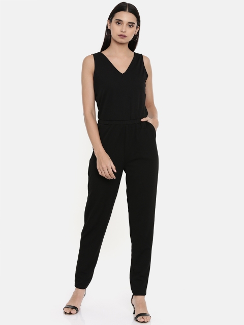 ONLY Women Black Solid Basic Jumpsuit