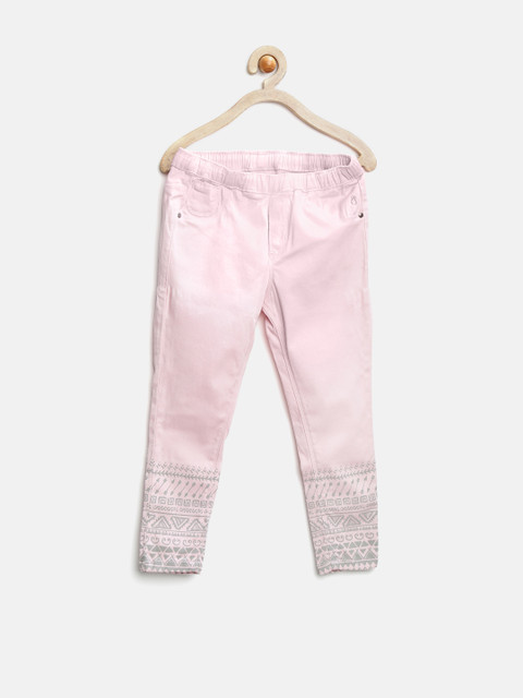 Gini & Jony Girls Baby Pink Printed Skinny Jeggings
Gini & Jony Girls Baby Pink Printed Skinny Jeggings