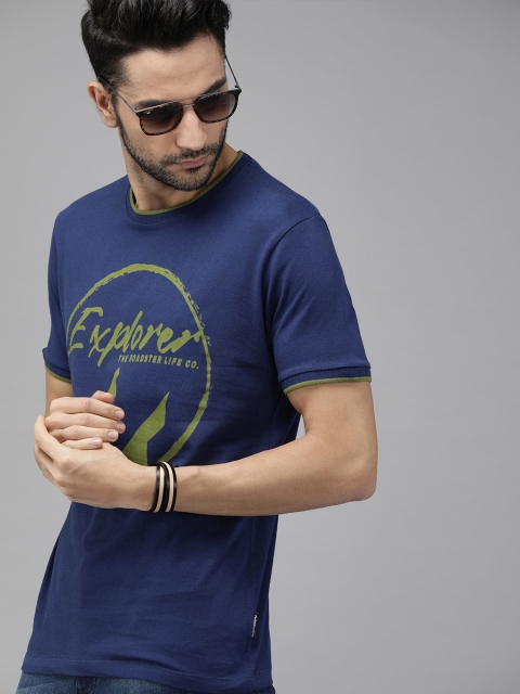 The Roadster Lifestyle Co Men Blue Pure Cotton Printed Round Neck Pure Cotton T-shirt
The Roadster Lifestyle Co Men Blue Pure Cotton Printed Round Neck Pure Cotton T-shirt