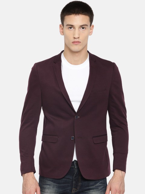 Louis Philippe Sport Men Maroon & Blue Printed Regular Fit Single-Breasted Casual Pure Cotton Blazer
Louis Philippe Sport Men Maroon & Blue Printed Regular Fit Single-Breasted Casual Pure Cotton Blazer