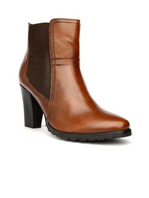 Bruno Manetti Women Brown Solid Heeled Boots
Bruno Manetti Women Brown Solid Heeled Boots