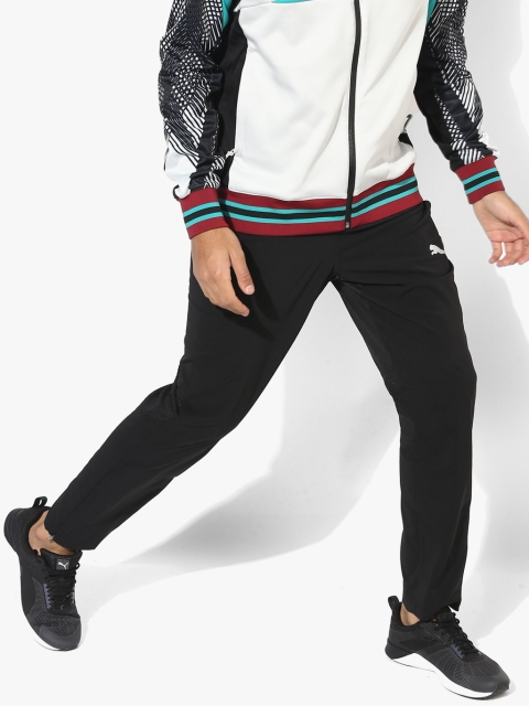 Vent Running Black Track Pants