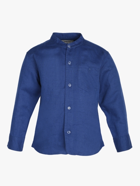 Navy Blue Regular Fit Casual Shirt