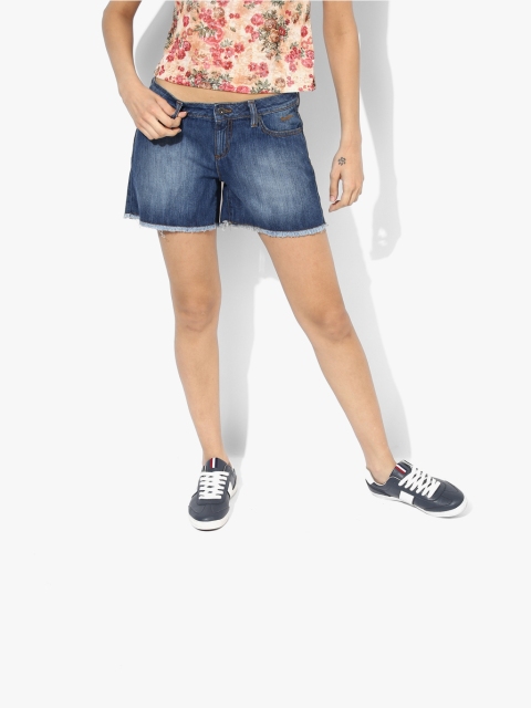 Blue Washed Shorts