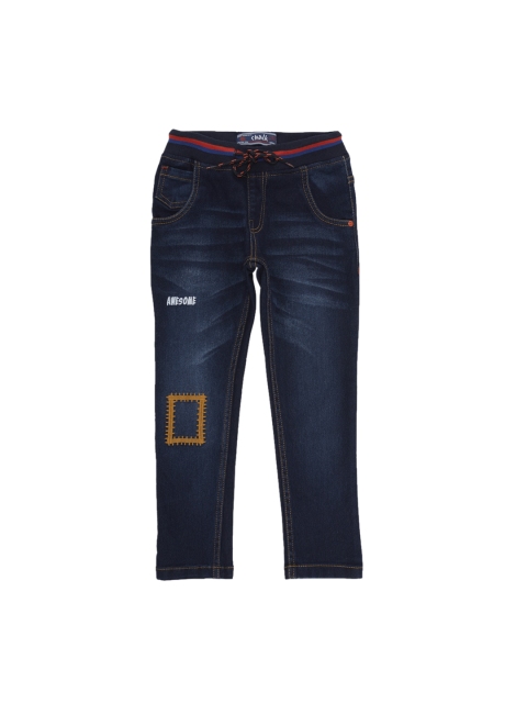 CHALK by Pantaloons Boys Blue Tapered Fit Mid-Rise Clean Look Jeans