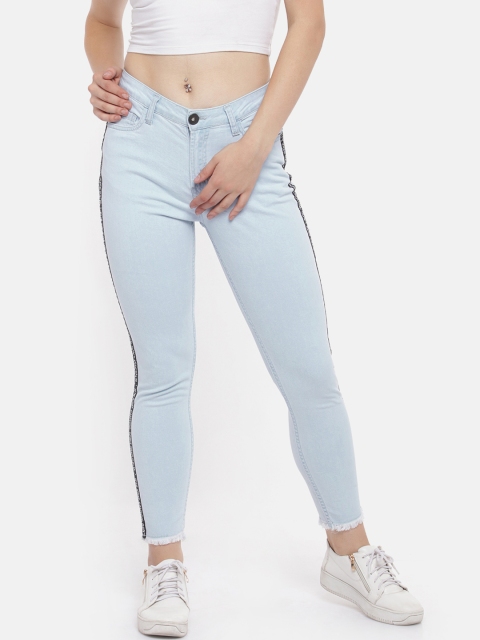SF JEANS by Pantaloons Women Blue Skinny Fit Mid-Rise Clean Look Jeans