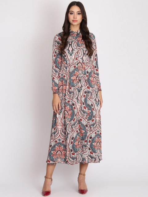 NIZA Women Multicoloured Printed Shirt Dress, Multi
