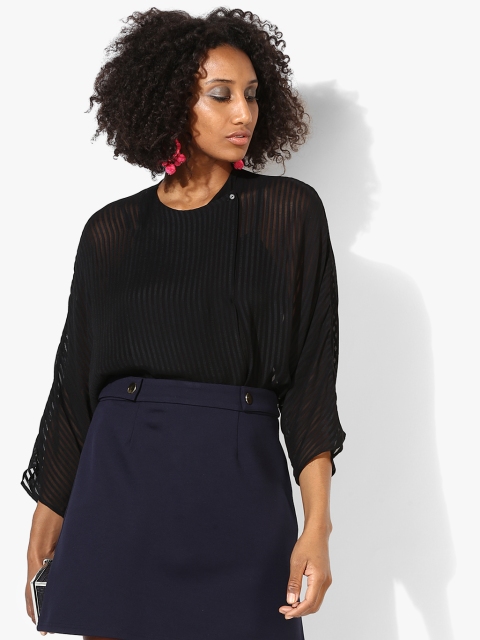 Black Striped Blouse