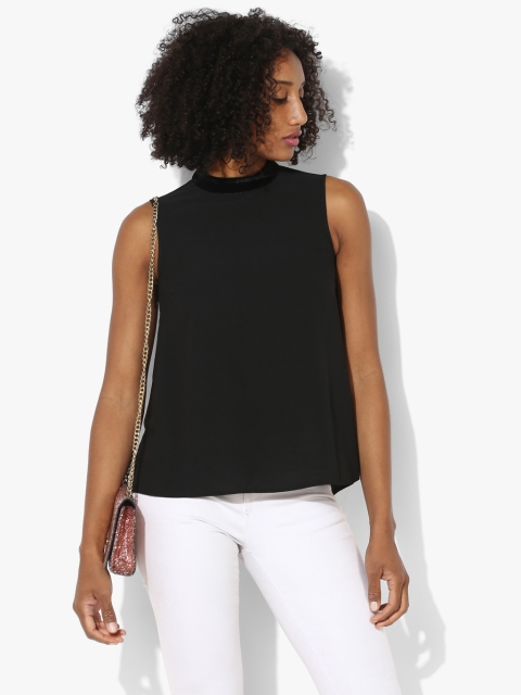 Black Solid Blouse
