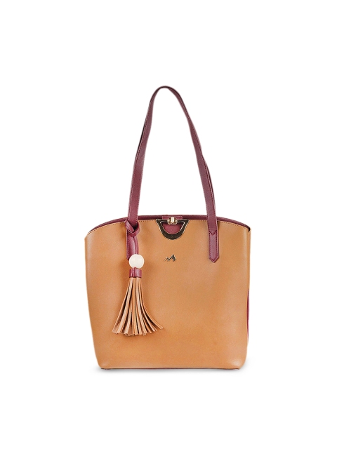 Metro Women Tan Brown Solid Shoulder Bag