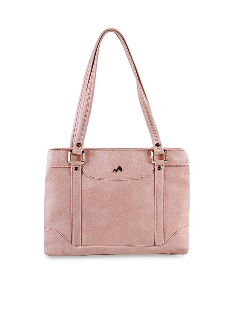 Metro Peach-Coloured Solid Shoulder Bag