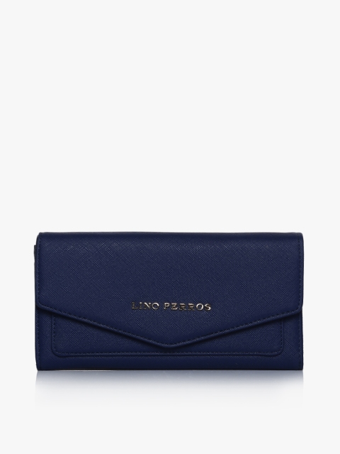 Blue Polyurethane (Pu) Wallet, Navy blue
