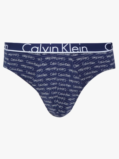 Blue Solid Brief, Navy blue