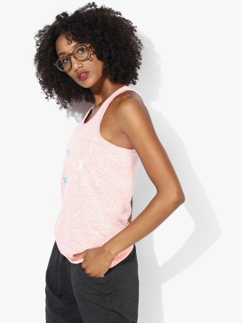 Peach Printed Tank Top