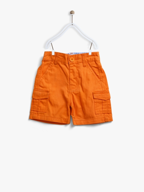 Orange Regular Fit Shorts