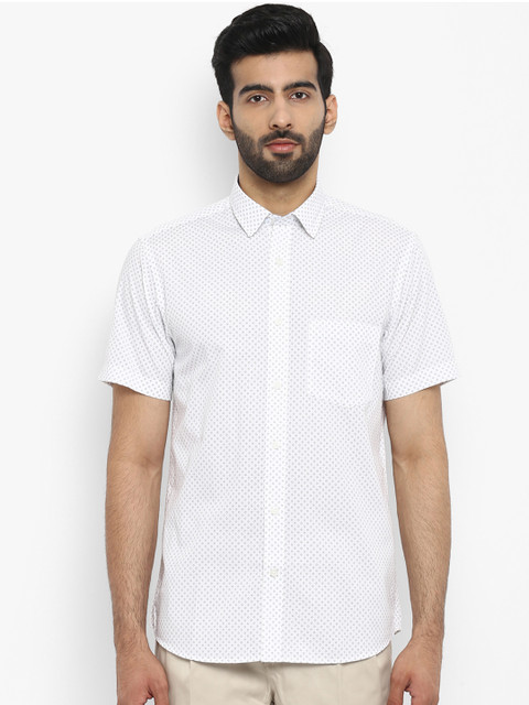 ColorPlus Men White Tailored Fit Printed Casual Shirt
ColorPlus Men White Tailored Fit Printed Casual Shirt