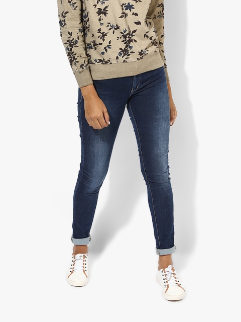 Blue Low Rise Skinny Jeans