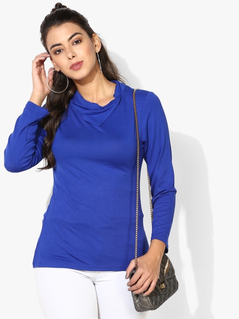 Blue Solid Blouse