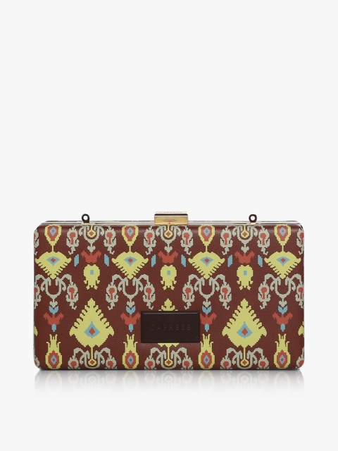 Caprese Brown Printed Sling Bag
