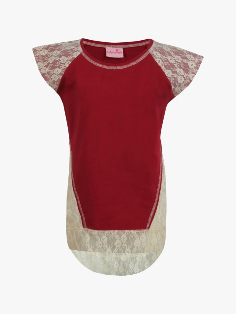 Maroon Party Top