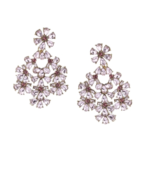 Forever New Pink Floral Drop Earrings