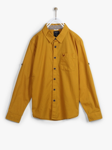 Mustard Regular Fit Casual Shirt
