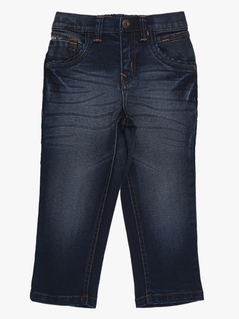 Navy Blue Regular Fit Jeans