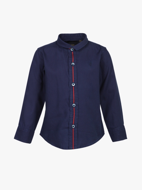 Navy Blue Regular Fit Casual Shirt