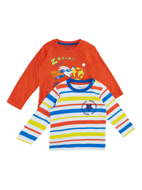 Chirpie Pie by Pantaloons Boys Pack of 2 Round Neck T-shirt, White
Chirpie Pie by Pantaloons Boys Pack of 2 Round Neck T-shirt, White