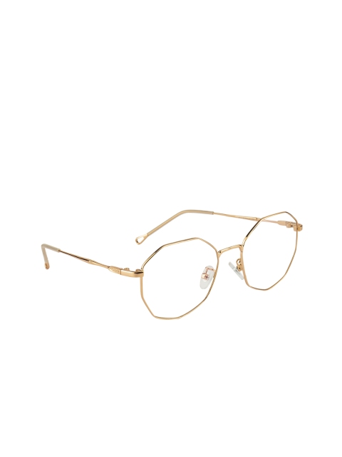 Ted Smith Gold-Toned Solid Full Rim Round Frames TS-9417_C4