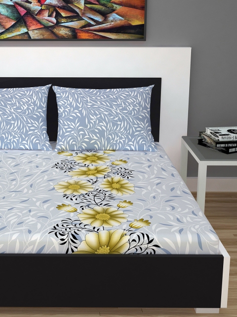 Divine Casa Blue & Olive Green Floral Flat 144 TC Cotton 1 King Bedsheet with 2 Pillow Covers
Divine Casa Blue & Olive Green Floral Flat 144 TC Cotton 1 King Bedsheet with 2 Pillow Covers