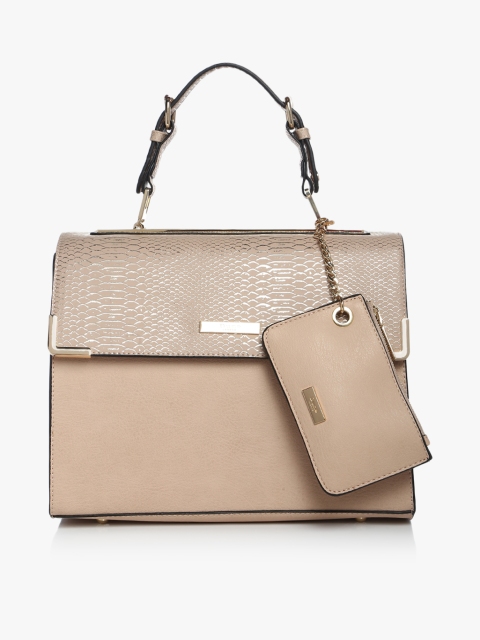 Dhan Blush Handbag With Pouch, Peach