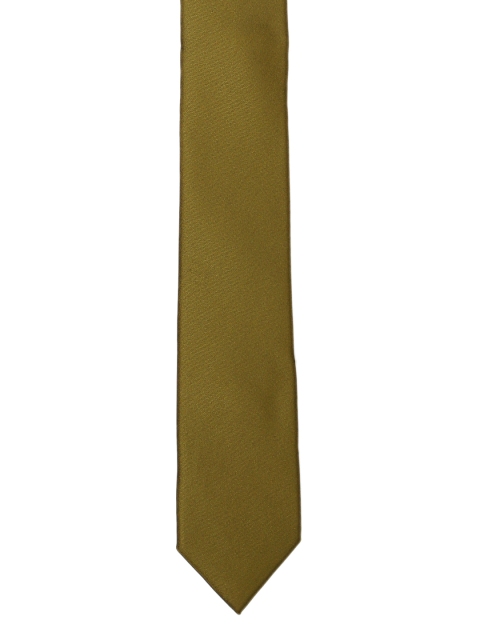 Tossido Olive Green Solid Skinny Tie
