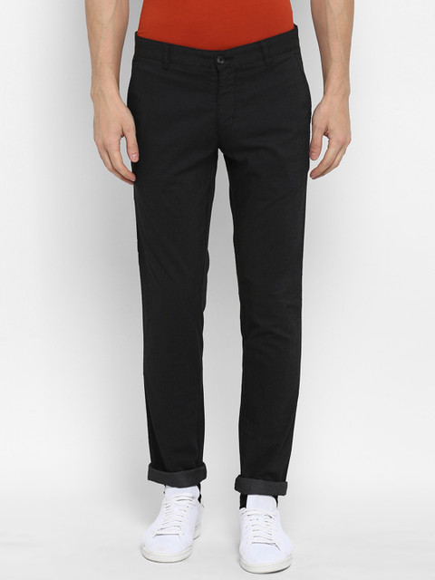 Parx Men Black Slim Fit Solid Chinos
Parx Men Black Slim Fit Solid Chinos