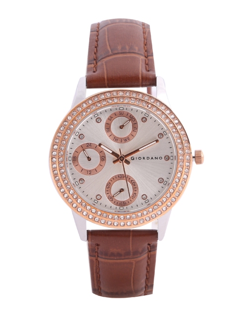 GIORDANO Women Silver-Toned Analogue Watch A2035-33X