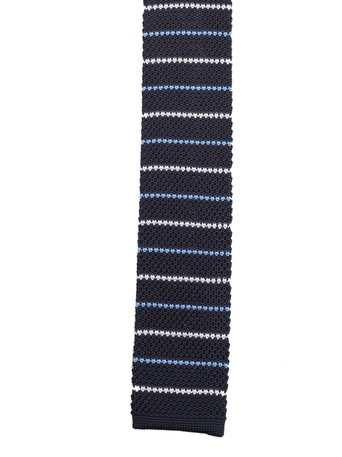Tossido Black Woven Design Broad Tie