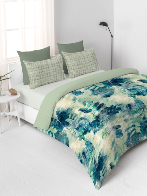 DDecor Turquoise Blue & Green Floral Flat 136 TC Cotton Bedsheet with 2 Pillow Covers
DDecor Turquoise Blue & Green Floral Flat 136 TC Cotton Bedsheet with 2 Pillow Covers