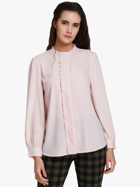 Vero Moda Women Pink Solid Top