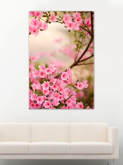 999Store Pink & Brown Flowers Wall Art