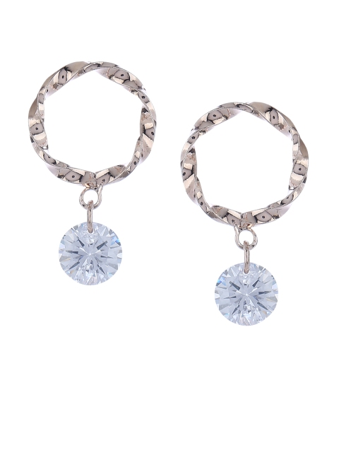 Forever New Pink Circular Drop Earrings