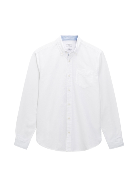 next Men White Regular Fit Solid Casual Shirt
