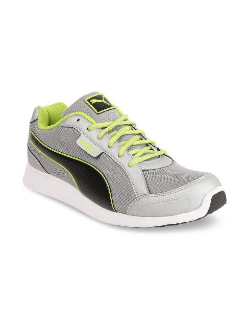 Puma Men Silver-Toned Running Shoes