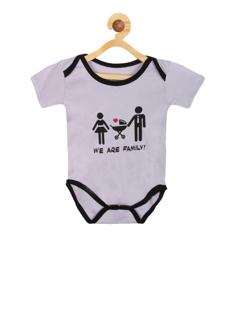 Tantra Boys Lavender& Black Printed Bodysuit