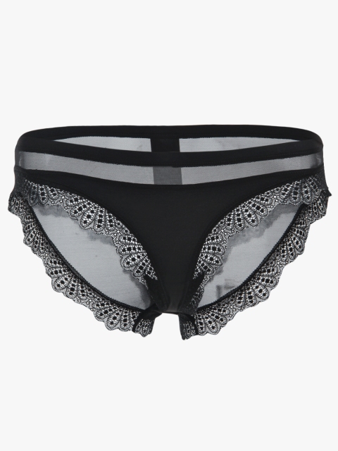 Black Solid Panty