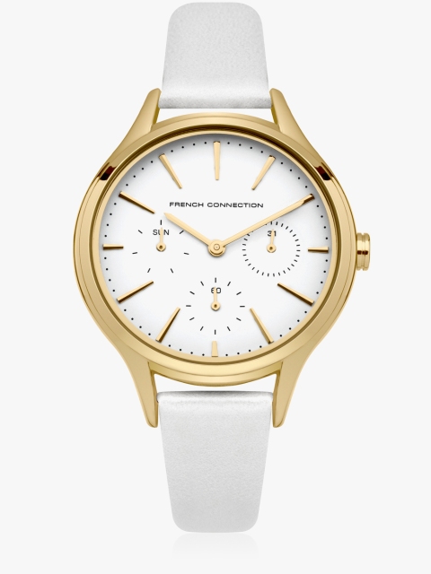 Daisy Grand Fc1273wg White/White Multifunction Analog Watch